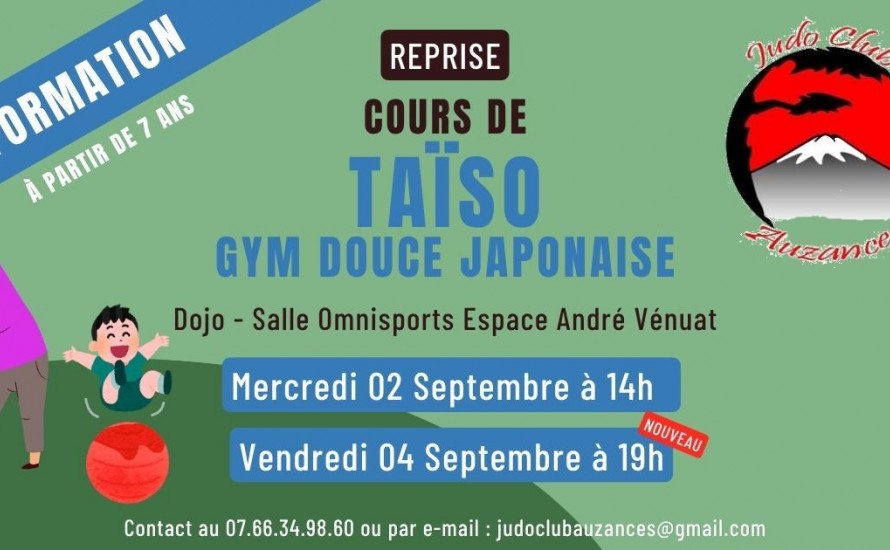 Reprise Taïso - Saison 2026 2027